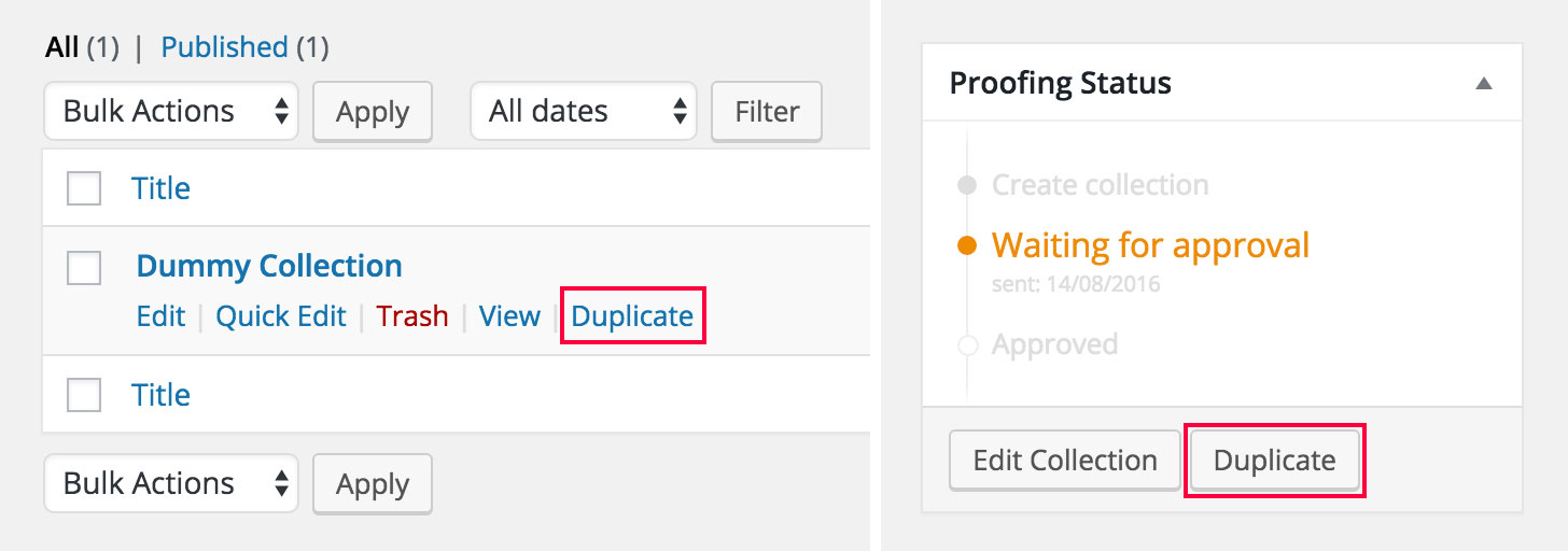 picu duplication