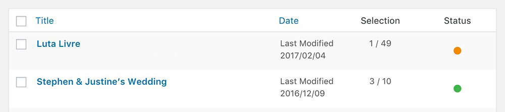 New column in the collection overview