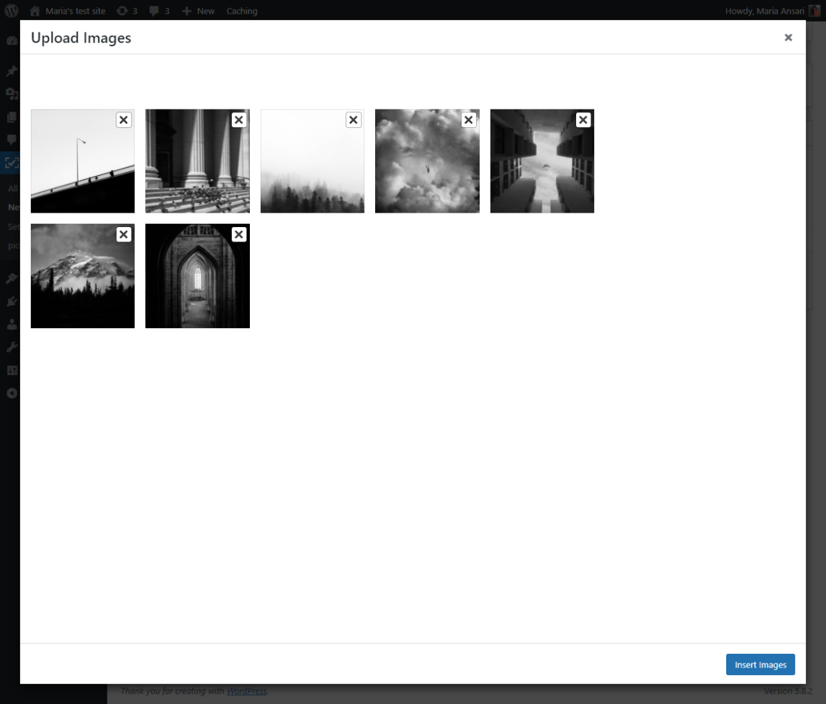 Upload photos