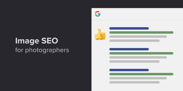 Header image with an exemplary graphic of search engine results page.