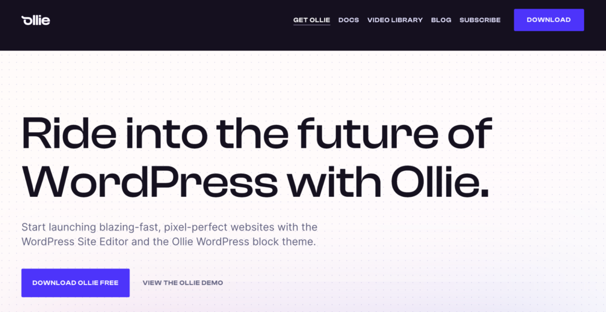 OllieWP theme