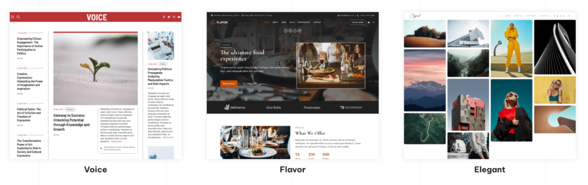 GeneratePress templates for photographers