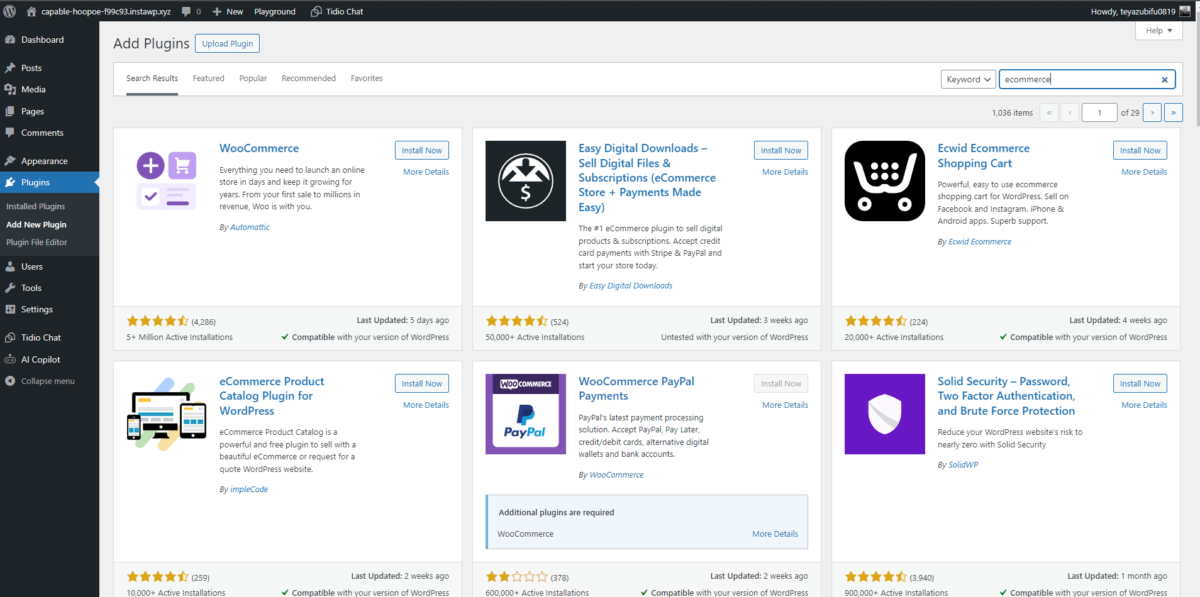 E-commerce Integration - WordPress