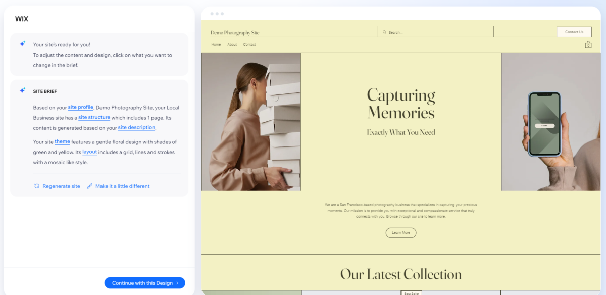 Ease of Use - Wix