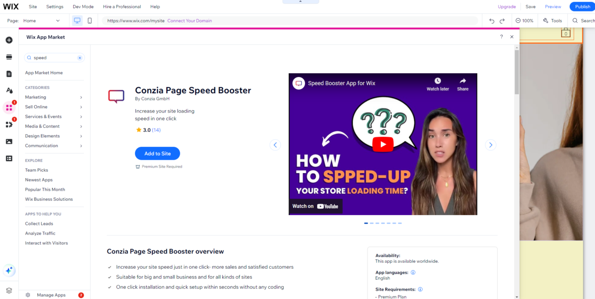 Performance & Speed - Wix